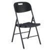 SILLA RESINA PLEGABLE PRO 44X53X83CM NEGRA SUNGARDEN