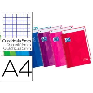 CUADERNO Oxford A-4+ Cuadro-5mm EBK1 Tapa/Dura 80-H