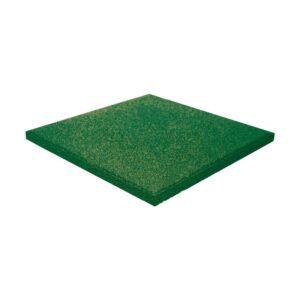 BALDOSA DE CAUCHO ANTITRAUMA 400X400X25MM COLOR VERDE ARTPLAST
