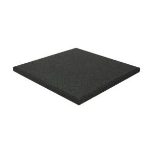 BALDOSA DE CAUCHO ANTITRAUMA 400X400X25MM NEGRA ARTPLAST