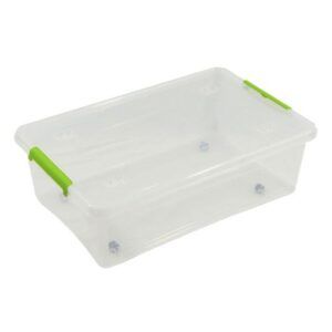 CAJA ORGANIZADORA CON TAPA, RUEDAS Y CIERRES 585X390X170MM ARTPLAST