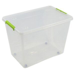 CAJA ORGANIZADORA CON TAPA, RUEDAS Y CIERRES 585X390X410MM ARTPLAST