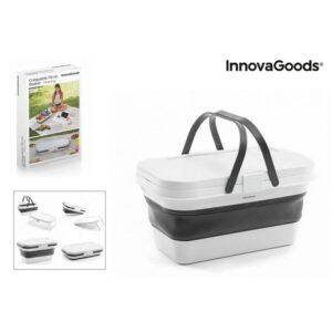 CESTA DE PICNIC PLEGABLE CON TAPA MESA INNOVAGOODS