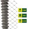 MALLA DE VALLADO GALVANIZADA 60X60X2.5MM 2X25 METROS SUNGARDEN
