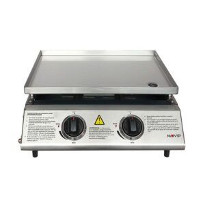 PLANCHA DE ASAR 2 FUEGOS INOXIDABLE MUVIP