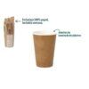 SET 20 VASOS CARTON KRAFT 220CC ALGON