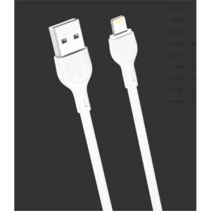 CABLE 2.1A USB A LIGTHNING 1 METRO BLANCO NB200 XO