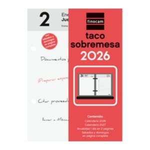 TACO CALENDARIO (Anual) BURO MULTIFIN