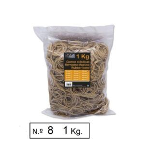 GOMAS ELASTICAS 1Kg. 2mm (Nº,8) 80
