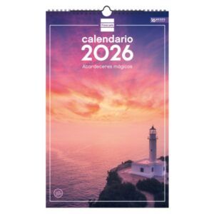 CALENDARIO PARED Espiral 25X40 ATARDECERES+
