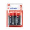 PILAS Verbatim ALKALINA Tipo-D LR20 Pack-2u.