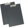 PLACA PORTA-Notas A-4 Polip. C/PINZA CLIP c/TAPA