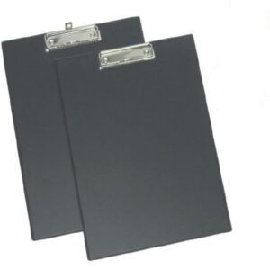 PLACA PORTA-Notas A-4 Polip. C/PINZA CLIP c/TAPA