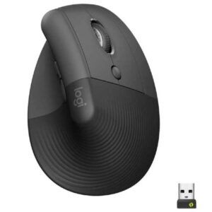 RATÓN VERTICAL LOGITECH LIFT 4000dpi-5 botones DIESTRO Negro