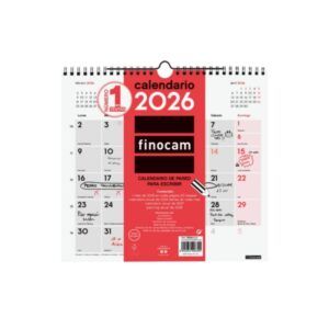 CALENDARIO Finocam PARED (M) Para ESCRIBIR
