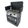 COCINA 2 FUEGOS CON TAPA + HORNO DE GAS CON SISTEMA DE SEGURIDAD MUVIP