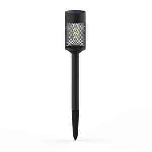 ESTACA SOLAR CON MALLA DE ACERO LUZ CALIDA 72X72MM