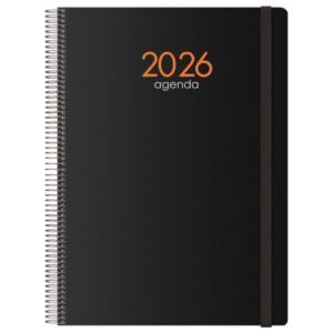 AGENDA Dohe SYNCRO 21x29 Espiral Dia/Pgna NEGRA