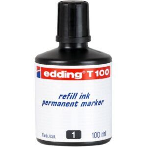 TINTA ROTULADOR Edding T-100 100ml. Permanente NEGRA