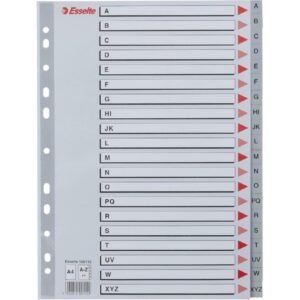 SEPARADOR A-Z A-4 Multitaladro Polip. C/INDICE