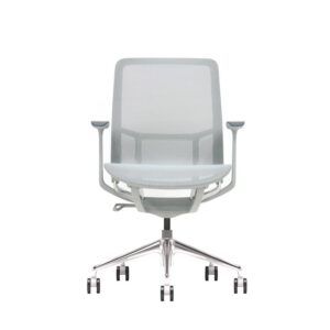 SILLA OFICINA GAMA SENSE ELEGANCE GRIS CROMAD