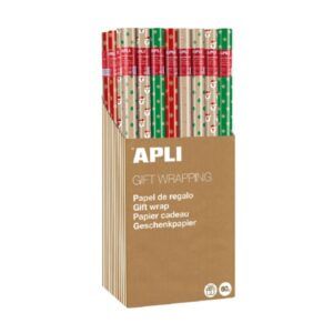 PAPEL Para REGALO Apli ROLLOS 2x0,70 NAVIDAD