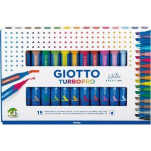 ROTULADOR Giotto TURBO-Pro 15-COLORES SURTIDOS