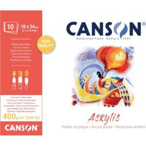 BLOCS DIBUJO Canson XL 18x24 400gr. Para Acrilico