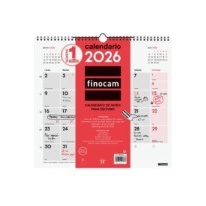 CALENDARIO Finocam NEUTRO de Pared para Escribir