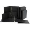CARPETA 4º 2-Anilla 25mm Cartón Forrado NEGRO