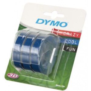 CINTA ROTULAR Dymo (Blister 3u.) 3mts x9mm (Azul)