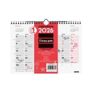 CALENDARIO PARED Finocam Neutro de Pared para Escribir