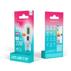 BOMBILLA LED G9 2.2W 200 LUMEN LUZ BLANCA FOREVER