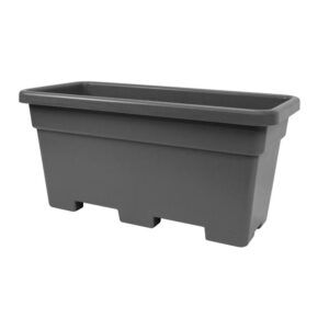 JARDINERA MAXI RECTANGULAR 80CM ANTRACITA ARTPLAST