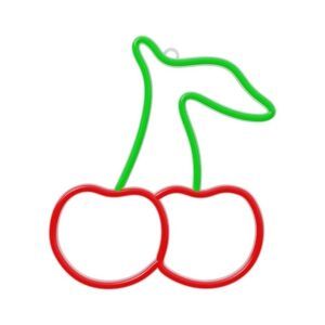 LAMPARA DECORATIVA NEON LED CHERRY FOREVER