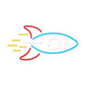 LAMPARA DECORATIVA NEON LED ROCKET FOREVER