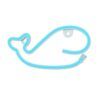 LAMPARA DECORATIVA NEON LED WHALE BLUE FOREVER