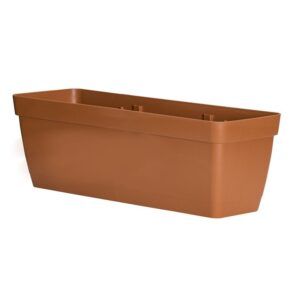MACETA RECTANGULAR 50CM TERRACOTA CON DEPOSITO DE AGUA ARTPLAST