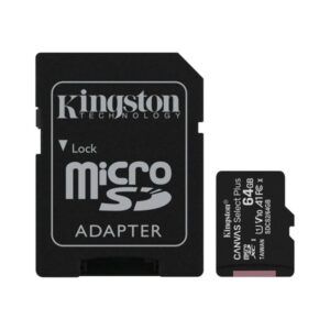 MEMORIA MICRO SD KINGSTON CLASE 10 64GB 100MB/S