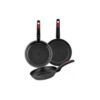 PACK 3 SARTENES ALUMINIO FORJADO 18/22/26CM SUNSET MONIX