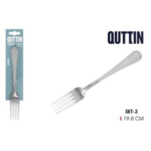 PACK 3 TENEDORES MESA 19.8CM SOFIA QUTTIN