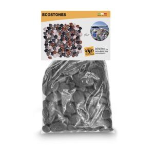 PIEDRAS DECORATIVAS JARDIN EN POLIPROPILENO REGENERADO 1KG ANTRACITA ARTPLA