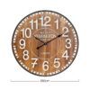 RELOJ DE PARED VINTAGE MADERA OSCURA 60CM