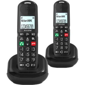 TELEFONO ALCATEL SENIOR TECLAS GRANDES DUO XL685 NEGRO