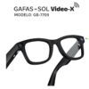 SMART GLASSES GAFAS INTELIGENTES CON IA GB-7709 CON CAMARA 12MPX NEGRO