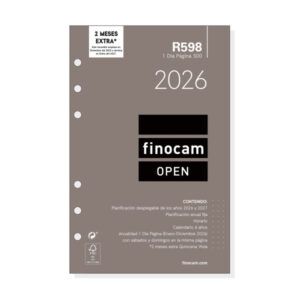 RECAMBIO AGENDA Open 500 R598 1-Dia/Pgna