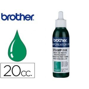 TINTA PREENTINTAR SELLOS Brother 20cc. (Verde)