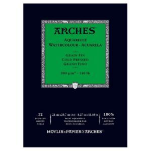 BLOCS ACUARELA Arches A-4 21x29 300gr 12-H Grano Fino