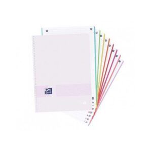 CUADERNO Oxford A-5+ Cuadro-5mm 120-H CR TP PASTEL