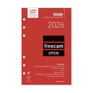 RECAMBIO AGENDA Open 500 R599 Semana/Vista